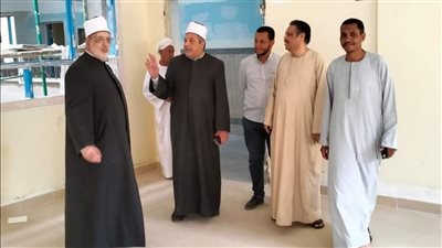 وكيل الأزهر يتابع الأعمال الإنشائية لمعهد محمد عطيتو في الأقصر