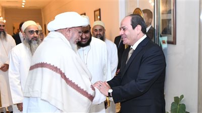 السيسي يستقبل سلطان البهرة ويشيد بالعلاقات التاريخية بين مصر والطائفة