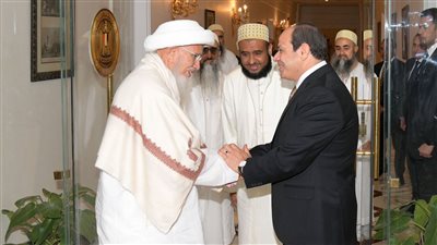 سلطان البهرة: نقدر الجهود التنموية المصرية وحرص السيسي على تعزيز مبادئ المواطنة والتسامح 