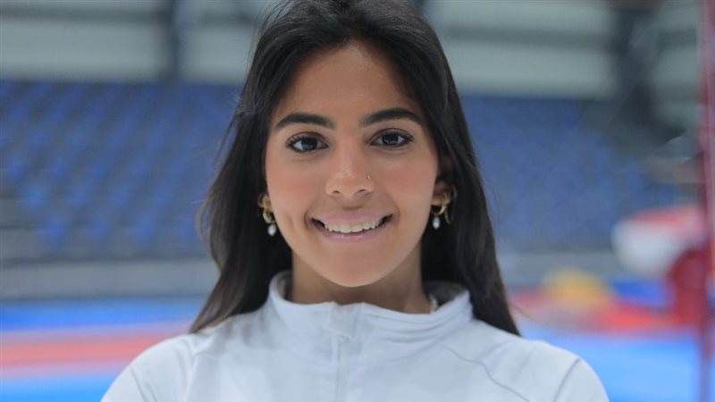 ملك حمزة لاعبة منتخب