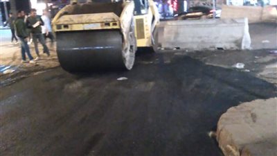 محافظ الجيزة: تطوير ورصف 5 طرق بالمحافظة (صور)