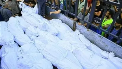 دفن جثامين 84 شهيدا فلسطينيا مجهولي الهوية في مقبرة جماعية بخان يونس