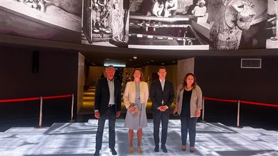 وزيرة خارجية سلوفينيا تزور المتحف القومي للحضارة المصرية