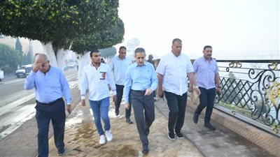 محافظ الغربية يتابع تطوير كورنيش كفر الزيات 