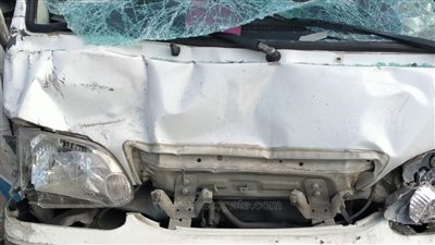 مصرع شخصين وإصابة 12 في تصادم عدة سيارات أمام جامعة حلوان (صور)