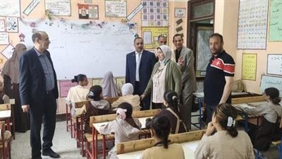 انتظام سير امتحانات آخر العام لصفوف النقل بالجيزة