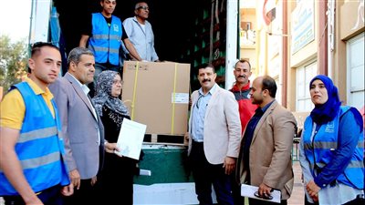 تعليم بني عبيد بالدقهلية تستقبل تجهيزات مبادرة حياة كريمة للمدارس اليابانية (صور)