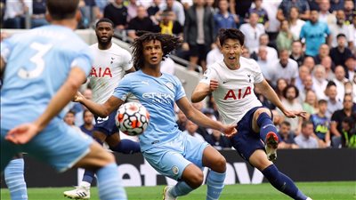 الدوري الإنجليزي، موعد مباراة توتنهام ومانشستر سيتي والقناة الناقلة