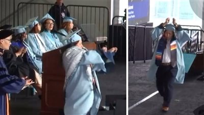 دعما لفلسطين، طالبة أمريكية في جامعة كولومبيا تمزق شهادة تخرجها