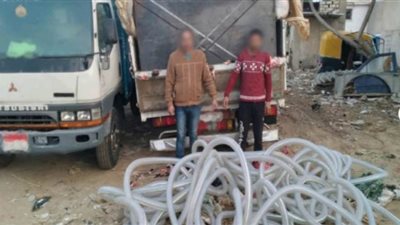 ضبط تشكيل عصابي لسرقة خطوط أنابيب المواد البترولية في الإسماعيلية