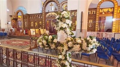 كاتدرائية الأنبا بيشوي تنهي استعدادات صلاة الجنازة على الأنبا صرابامون