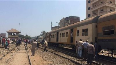 وفاة شخص صدمه قطار بمزلقان «محيي الدين» في بني سويف