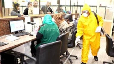 تعقيم ديوان محافظة القاهرة لمواجهة فيروس كورونا | صور