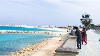 15 صورة ترصد أحوال الطقس علي شواطئ مطروح قبل نوة الخميس