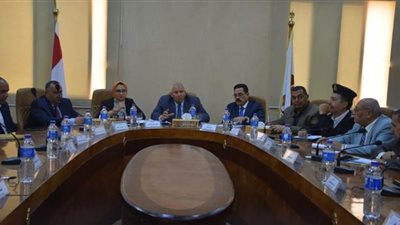 محافظ الوادي الجديد يناقش خطة مواجهة فيروس كورونا | صور