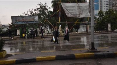 أمطار رعدية تضرب القاهرة والجيزة في بداية موجة الطقس السيئ | صور