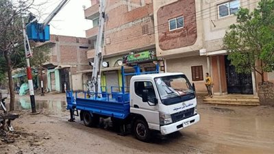 انقطاع الكهرباء عن 22 قرية ببني سويف بسبب الأمطار