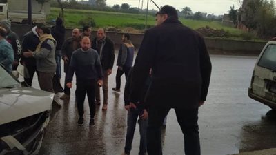 الرياح الشديدة تتسبب في حادث علي طريق القاهرة الإسكندرية الزراعي | صور