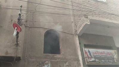 حريق منزل في قليوب بسبب سوء الأحوال الجوية