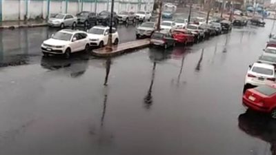 سقوط أمطار رعدية علي بورسعيد وغرق الشوارع | فيديو
