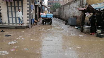 طقس المنيا | انقطاع التيار الكهربائي بملوى بسبب حالة الطقس| صور