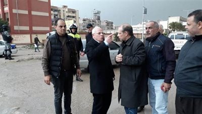 محافظ بورسعيد يتابع تطورات الطقس في الأحياء | صور