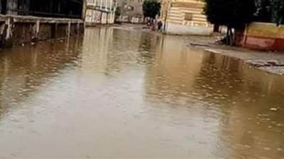 غرق قرية عبد الحليم حافظ بالشرقية.. والمحافظ : 
