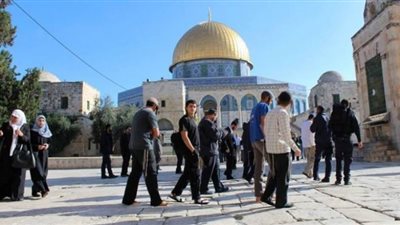 444 مستوطنًا يقتحمون باحات الأقصى