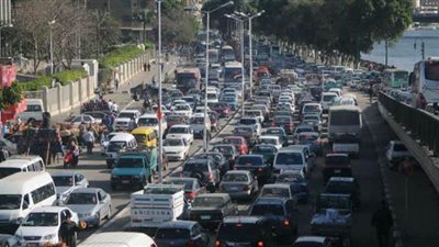 رصد الحالة المرورية بشوارع القاهرة من خلال 