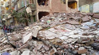 عاصفة التنين تتسبب في مصرع 5 أشخاص فى انهيار عقار بـ15 مايو