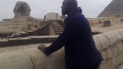 جيمي جان لويس يزور منطقتي آثار الهرم وسقارة| صور