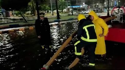 استمرار التواجد الأمنى على مستوى الجمهورية لمواجهة سوء الأحوال الجوية | صور