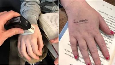 معلمة في أمريكا تلجأ إلى حيلة للتأكد من نظافة الأطفال خوفاً من كورونا | صور