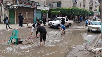 انهيار منزل بسبب الأمطار في طوخ بالقليوبية