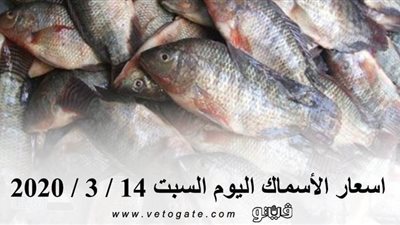 اسعار الأسماك اليوم السبت 14 / 3 / 2020