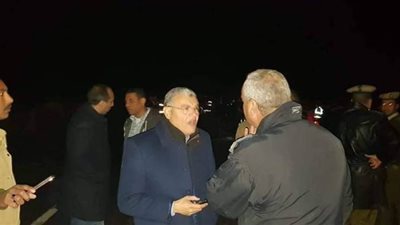 أجهزة المحافظة تتابع وضع هبوط الطريق الصحراوي الشرقي بالمنيا | فيديو