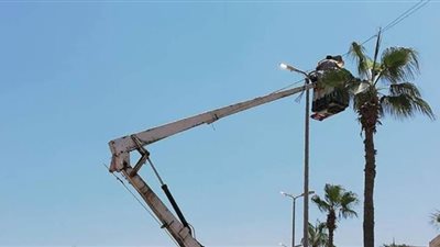 محافظة الجيزة: جفاف الطرق من المياه شرط إعادة تشغيل أعمدة الإنارة