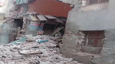 انهيار منزل من طابقين دون وقوع إصابات بقنا