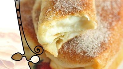 طريقة عمل الكريب المقلي بحشوة الكاسترد من مطبخ الشيف آسيا