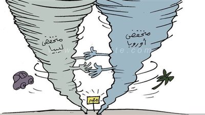 إعصار التنين في كاريكاتير فيتو