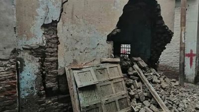 تفاصيل انهيار عقار بالمنيا دون وقوع خسائر بشرية