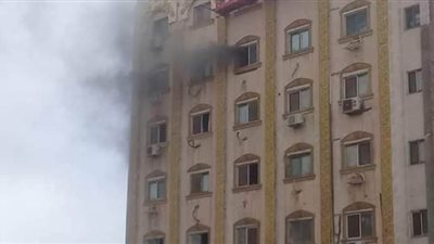 اندلاع حريق في مستشفى التوحيد بالشرقية بسبب الطقس السيئ | صور