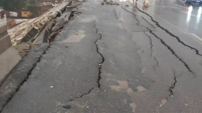 هبوط أرضى بمحور 26 يوليو اتجاه ميدان لبنان | صور