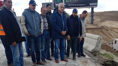 محافظ الجيزة يتفقد موقع الهبوط بمحور 26 يوليو | صور