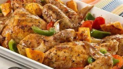 صينية الدجاج بالخضروات تقوى المناعة ضد الكورونا