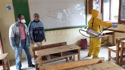 تعقيم مدارس الدقهلية خلال فترة تعليق الدراسة لمواجهة فيروس كورونا