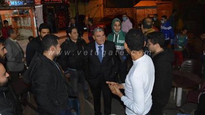 محافظ المنيا يتابع تنفيذ قرار منع تدخين الشيشة خلال جولة مفاجئة | صور