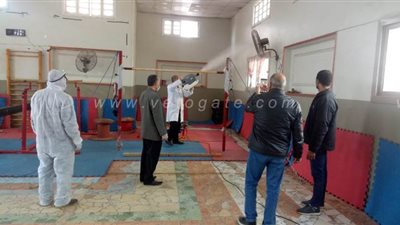 الوحدة البيطرية تعقم نادي دكرنس للوقاية من كورونا | صور