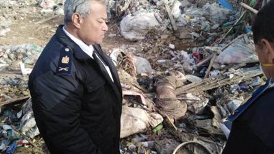 أمن القاهرة يواصل رفع أنقاض المبانى المنهارة جراء السيول بـ15مايو | صور