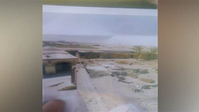 سقوط أجزاء من السور بين كنيستي مار يوحنا والعذراء بدير مارجرجس بنقادة